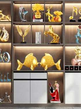 高档轻奢酒柜装饰品摆件现代客厅家居玄关电视柜办公室桌面工艺品