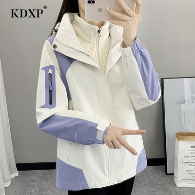 冲锋衣外套女款2025新春秋三合一