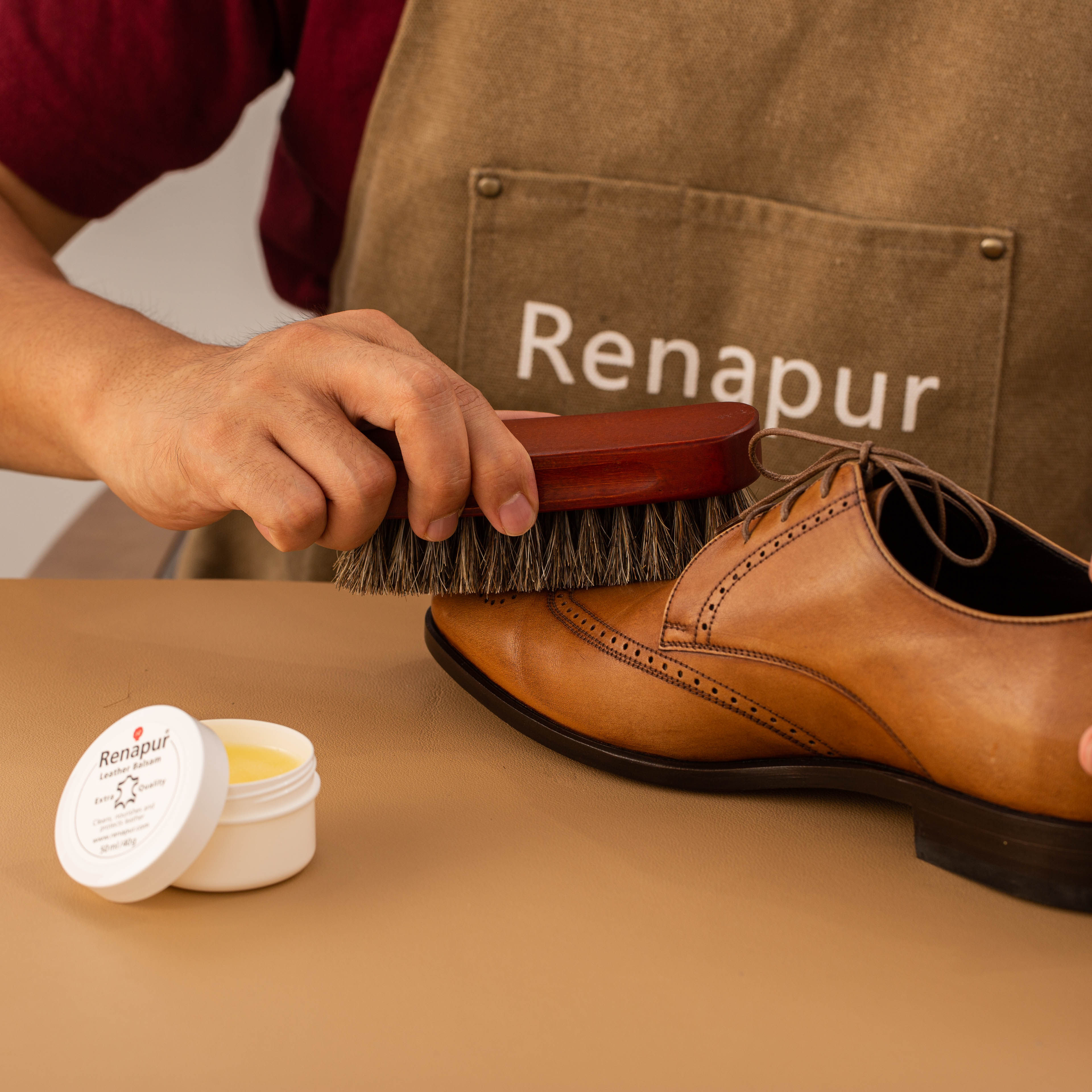 Renapur定制款小弯实木马毛刷高端皮具皮衣皮沙发除尘抛光刷子,洗护清洁剂/卫生巾/纸/香薰,鞋油,淘宝优惠券,粉丝福利购,淘宝优惠卷