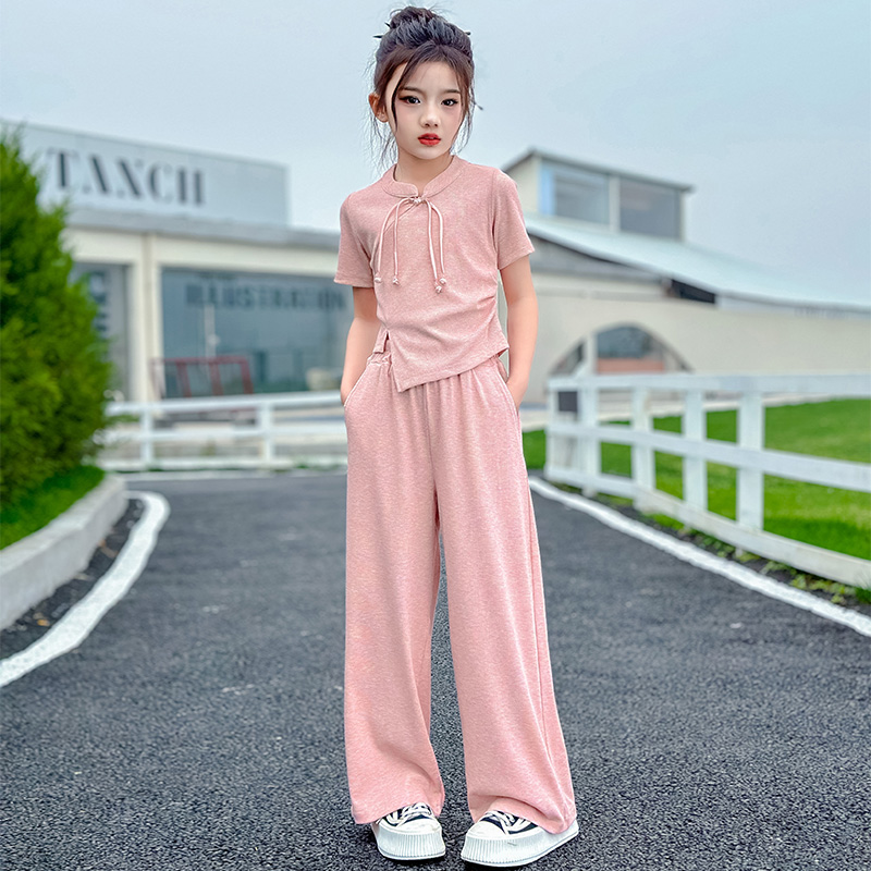 女童汉服国风套装服装精致流行潮服潮流淑女国潮夏新洋气套装春夏
