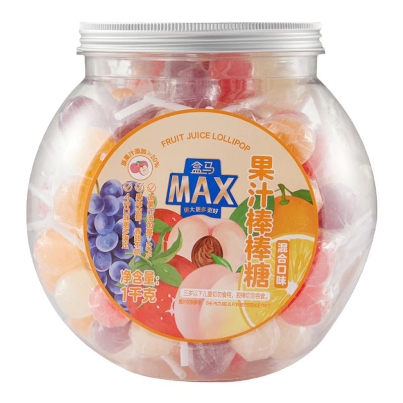 盒马MAX 果汁棒棒糖 1kg 零食/坚果/特产 棒棒糖 原图主图