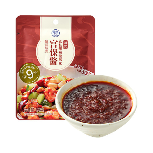 盒马 川式荔枝煳辣椒风味宫保酱 60g