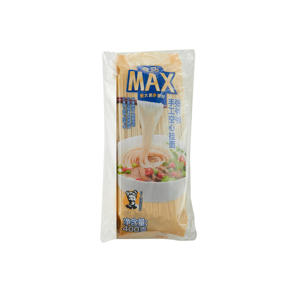 盒马MAX 张爷爷手工空心挂面 400g*2袋
