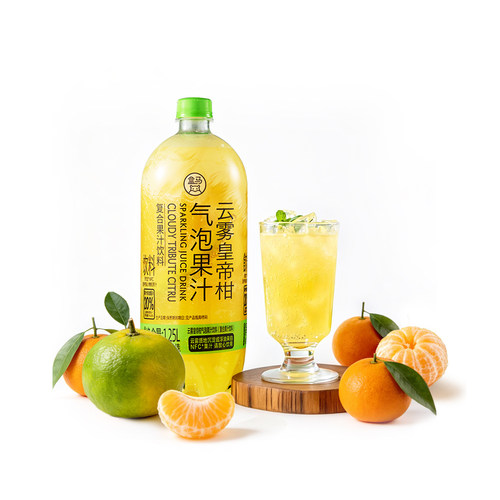 盒马 云雾皇帝柑气泡果汁 1.25L