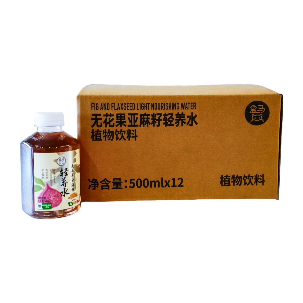 盒马 无花果亚麻籽轻养水 500ml*12瓶