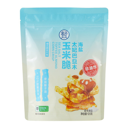盒马 海盐太妃巴旦木玉米脆 120g