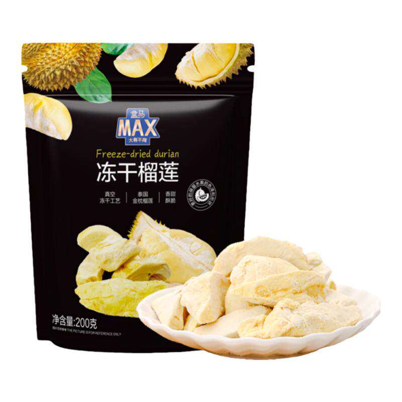 盒马MAX 冻干榴莲 200g榴莲干水果干果蔬干零食