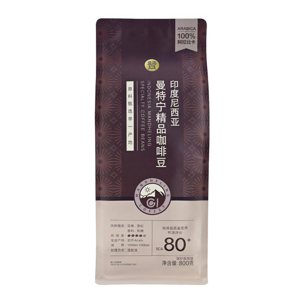 盒马 印度尼西亚曼特宁精品咖啡豆 800g 中深烘焙图片