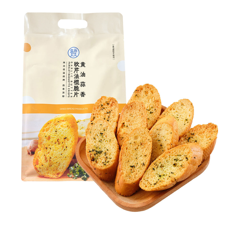 盒马 黄油蒜香 欧芹法棍脆片 420g