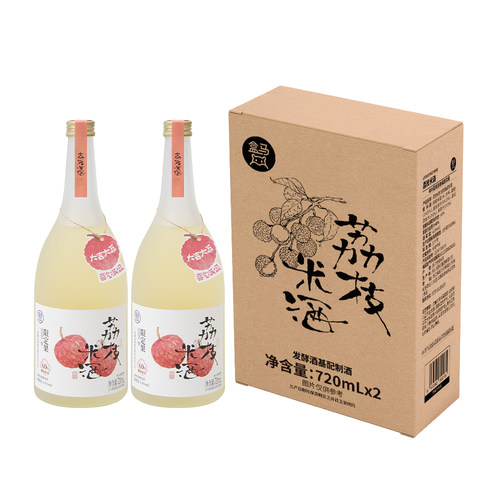 盒马 荔枝米酒 720ml*2瓶