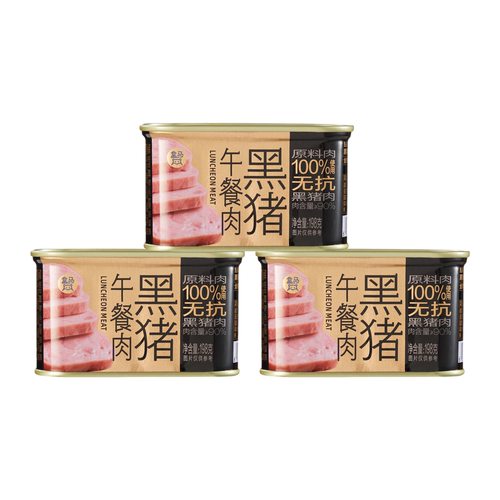 盒马 黑猪午餐肉 198g*3罐