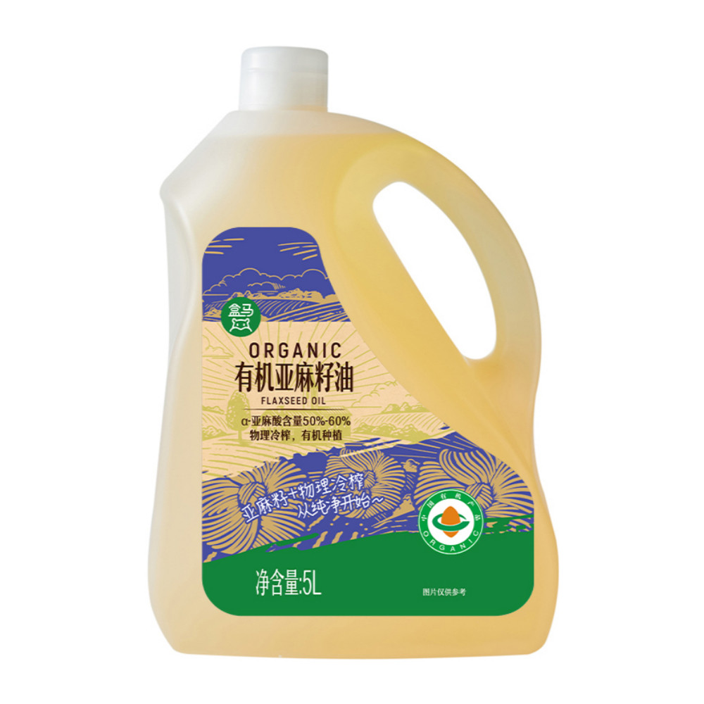 盒马有机亚麻籽油5L图片