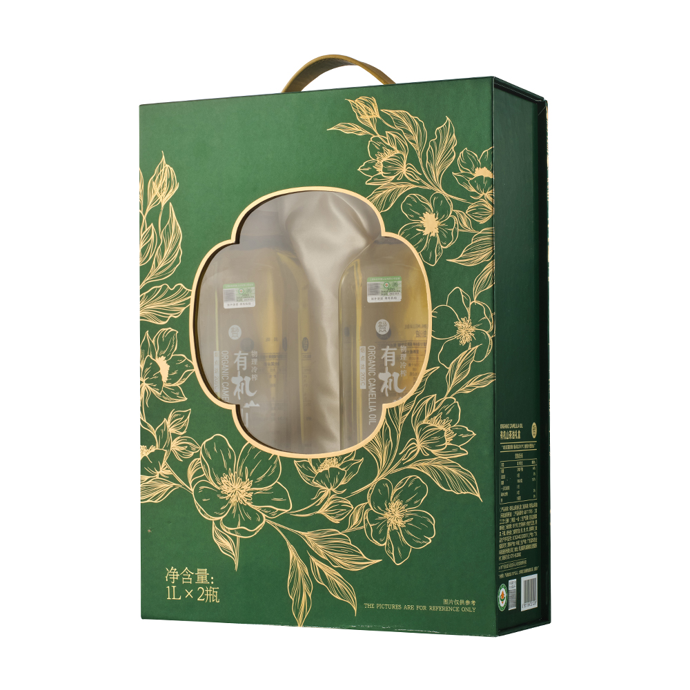 盒马有机山茶油礼盒1L*2
