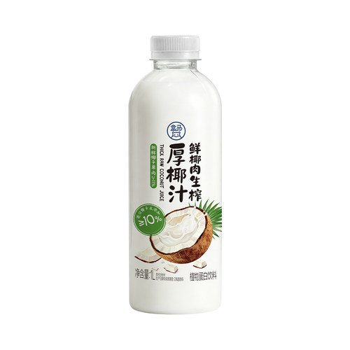 盒马 鲜椰肉生榨厚椰汁 1L