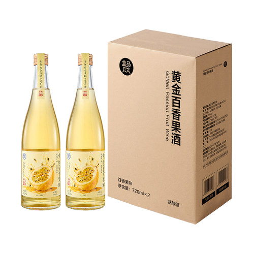 盒马 黄金百香果酒 720ml*2瓶