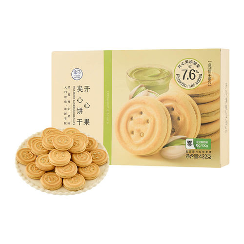 盒马 开心果夹心饼干 432g