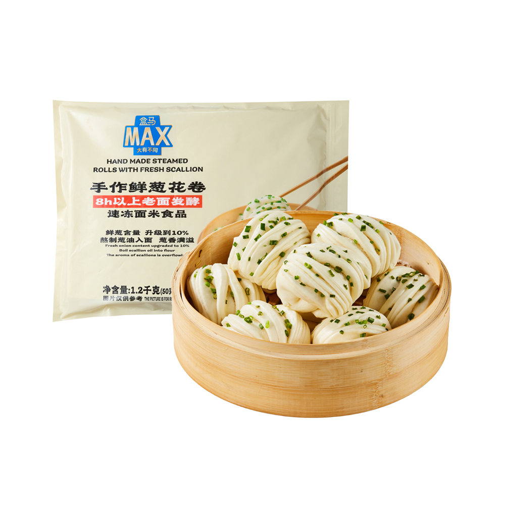 盒马MAX 手作鲜葱花卷 1.2kg (24只)
