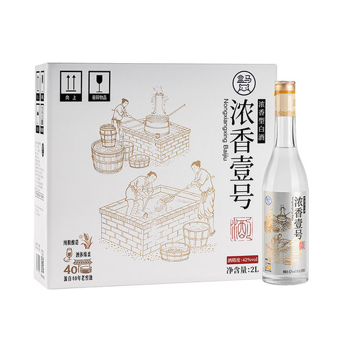 盒马 浓香壹号 浓香型白酒 42度500ml*4瓶