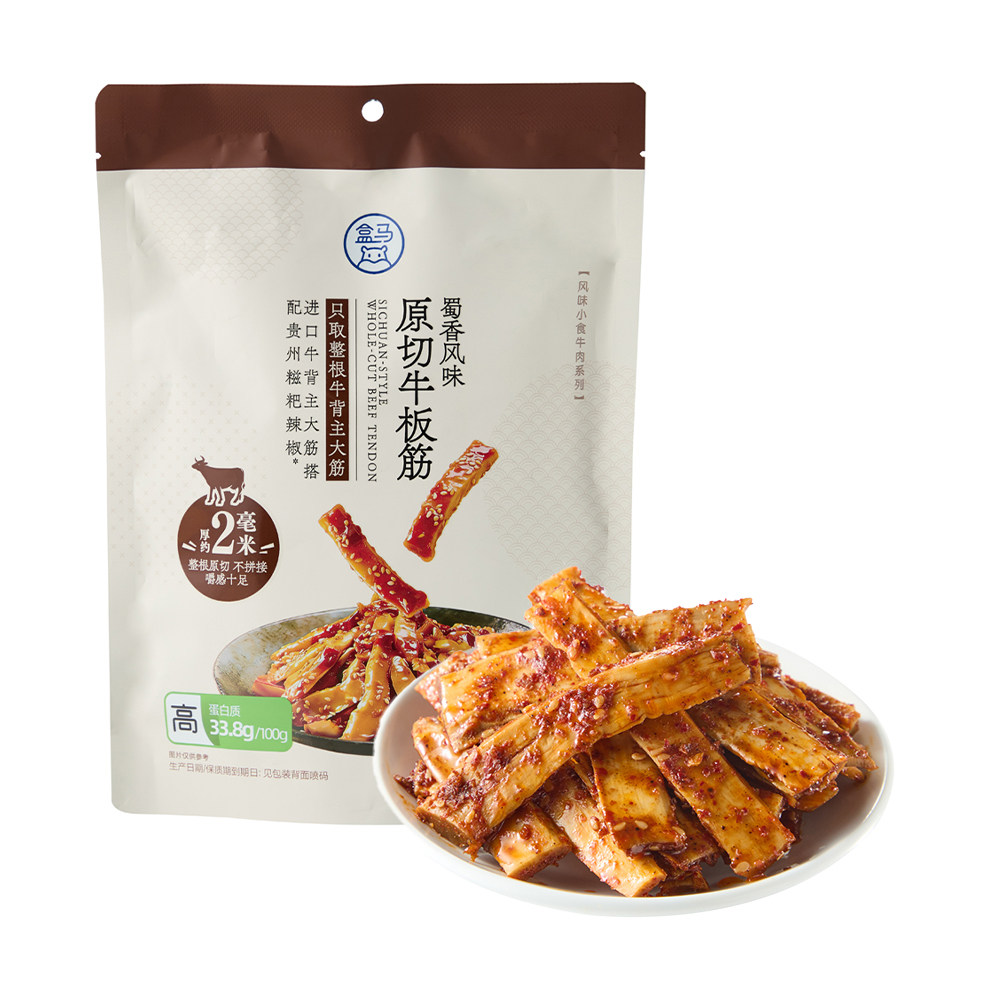 盒马 蜀香风味原切牛板筋 200g