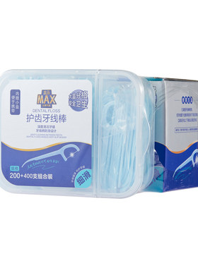 盒马MAX护齿牙线棒600组200+400组合装