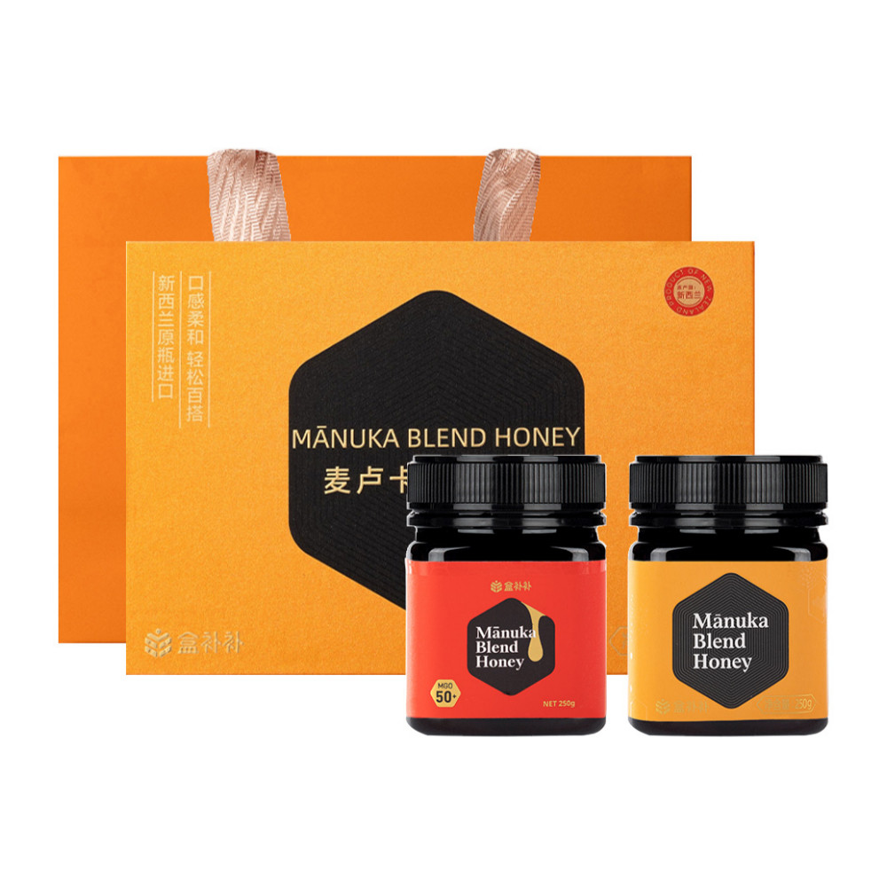 盒补补 新西兰麦卢卡混合蜂蜜礼盒  250g*2罐