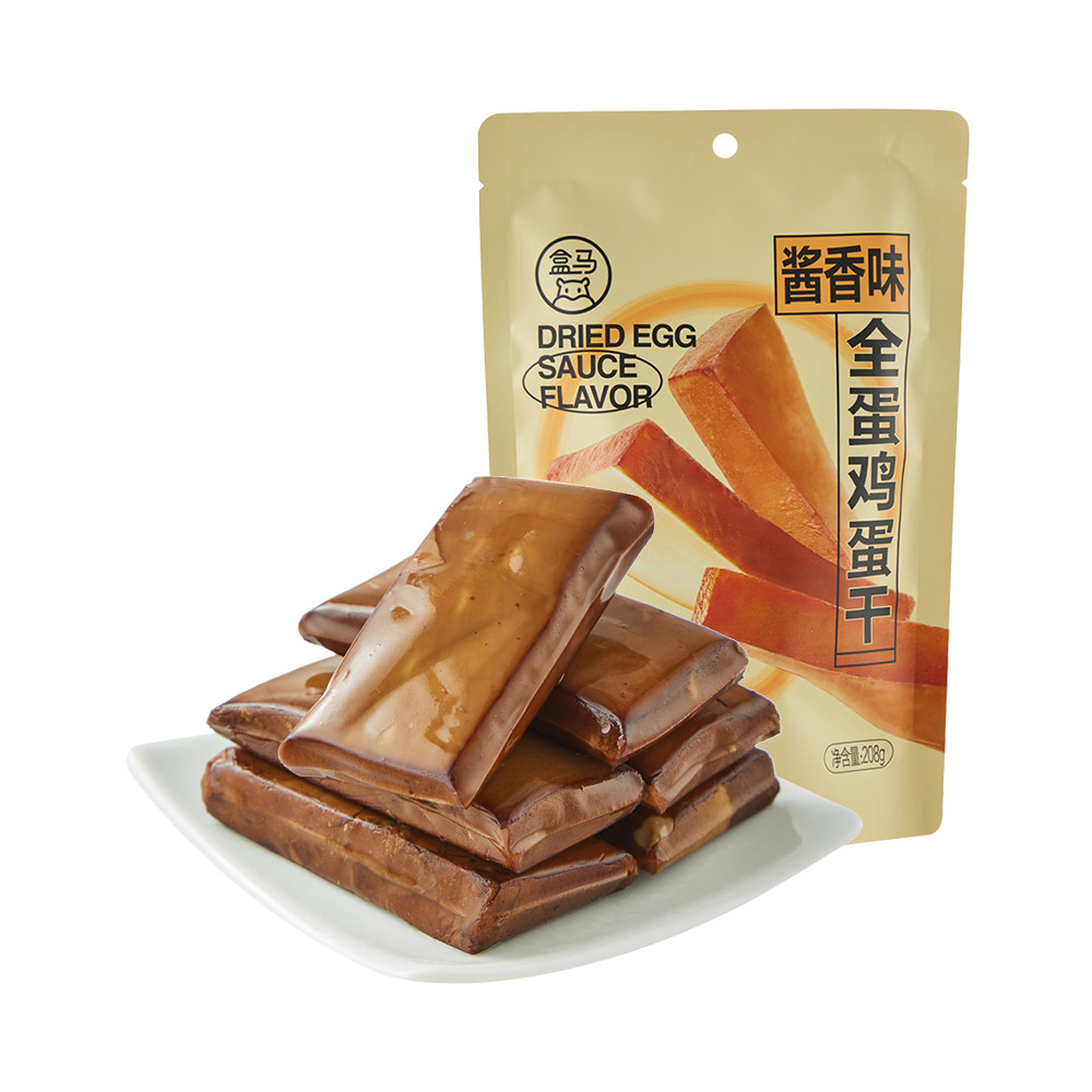 盒马 全蛋鸡蛋干(酱香味) 208g蛋制品非豆腐干零食下午茶办公室