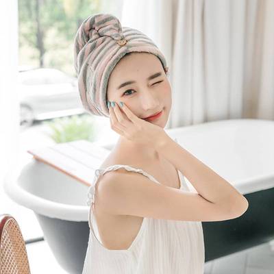 加长干发帽女绒吸水毛巾速干毛巾包头干发巾美容院浴帽