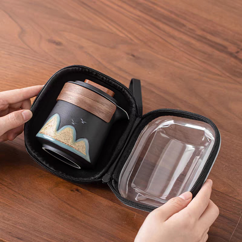 故宫文创快客杯一壶两杯旅行茶具送老师父亲爸爸生日实用礼物