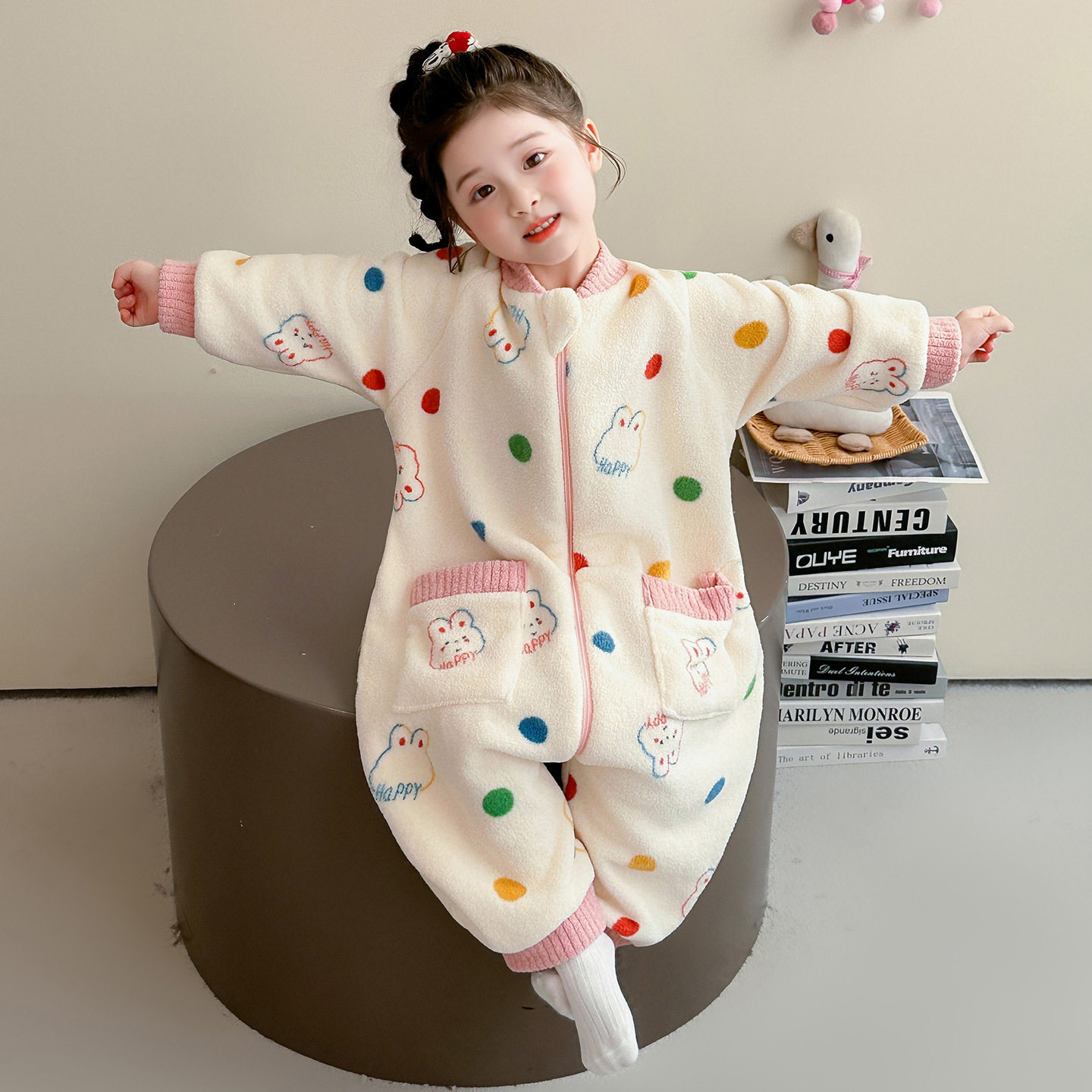 女童秋冬家居服小萌兔彩