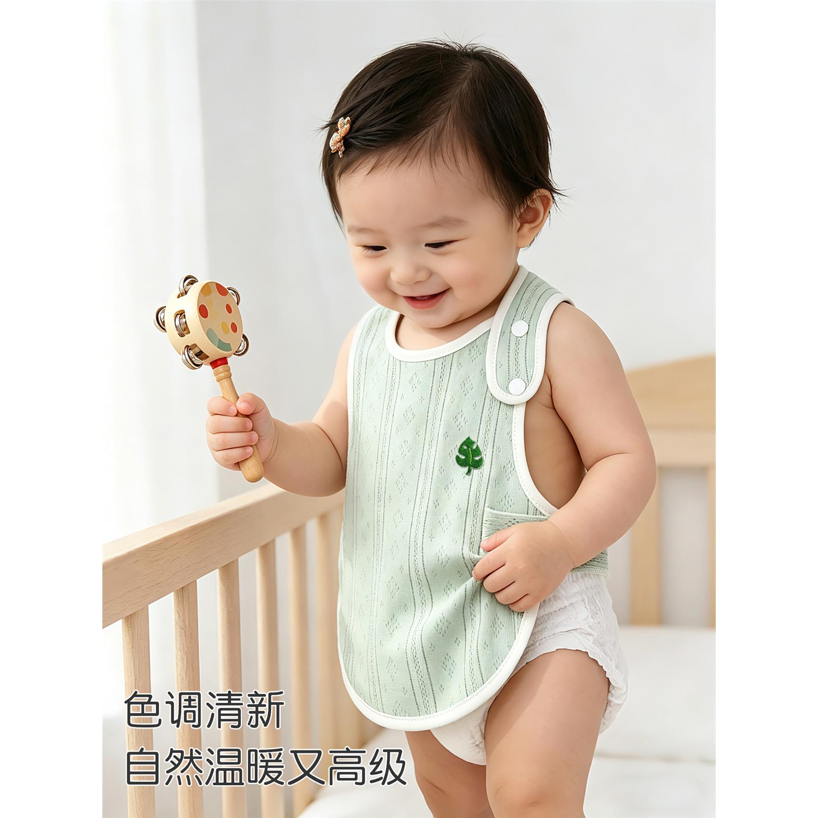 婴儿护肚围春夏纯棉透气
