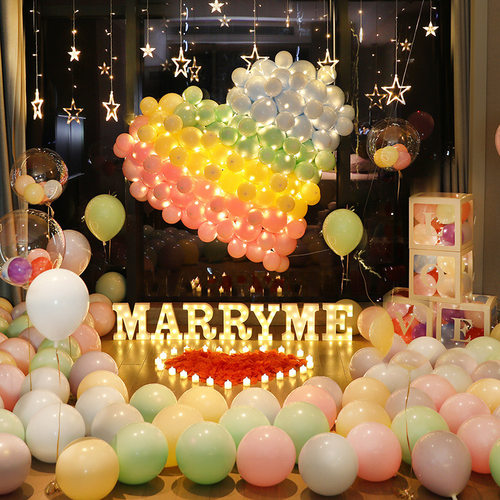 七夕情人节marryme字母灯