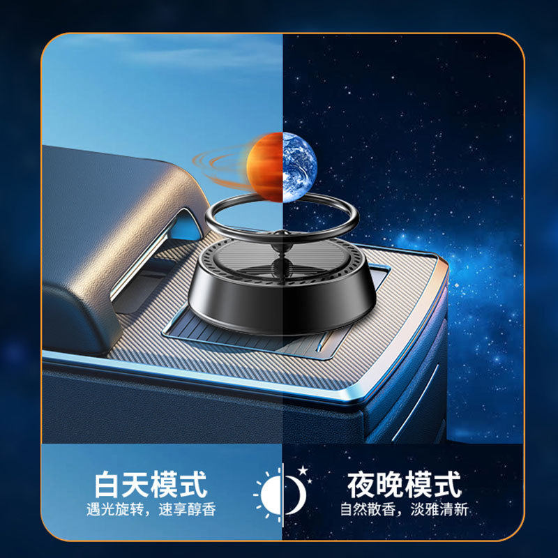 新款车载香水汽车太阳能