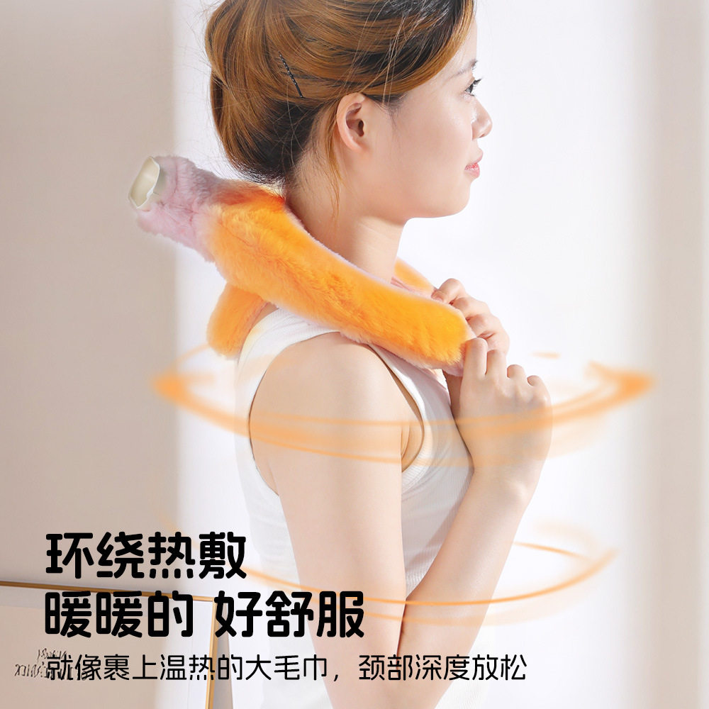 u型热水袋热敷脖子颈椎理疗专用暖水袋肩颈枕颈部u形注水围脖护颈
