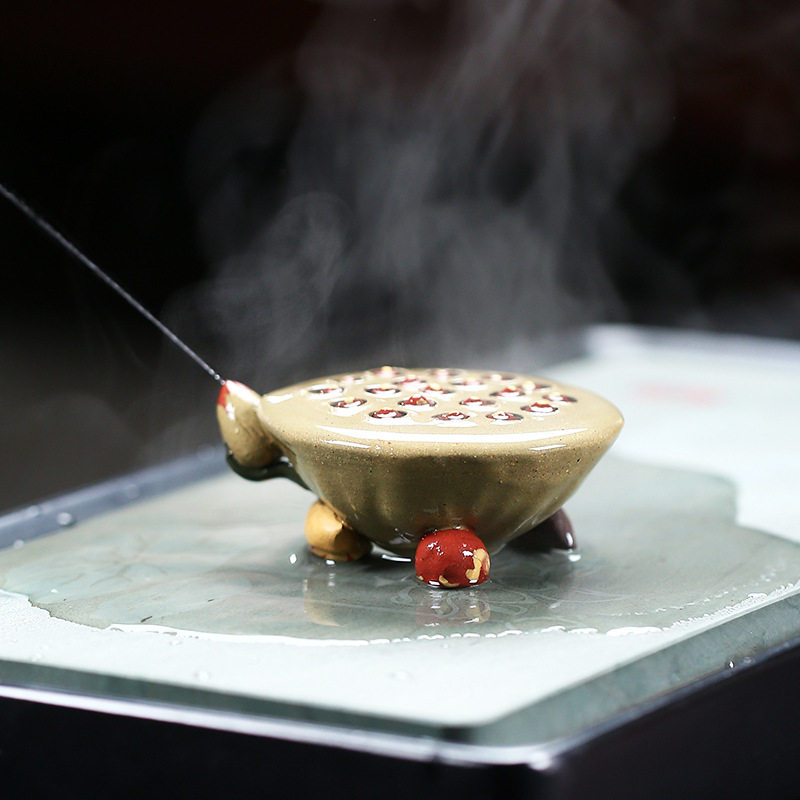 宜兴紫砂茶宠喷水莲蓬盖