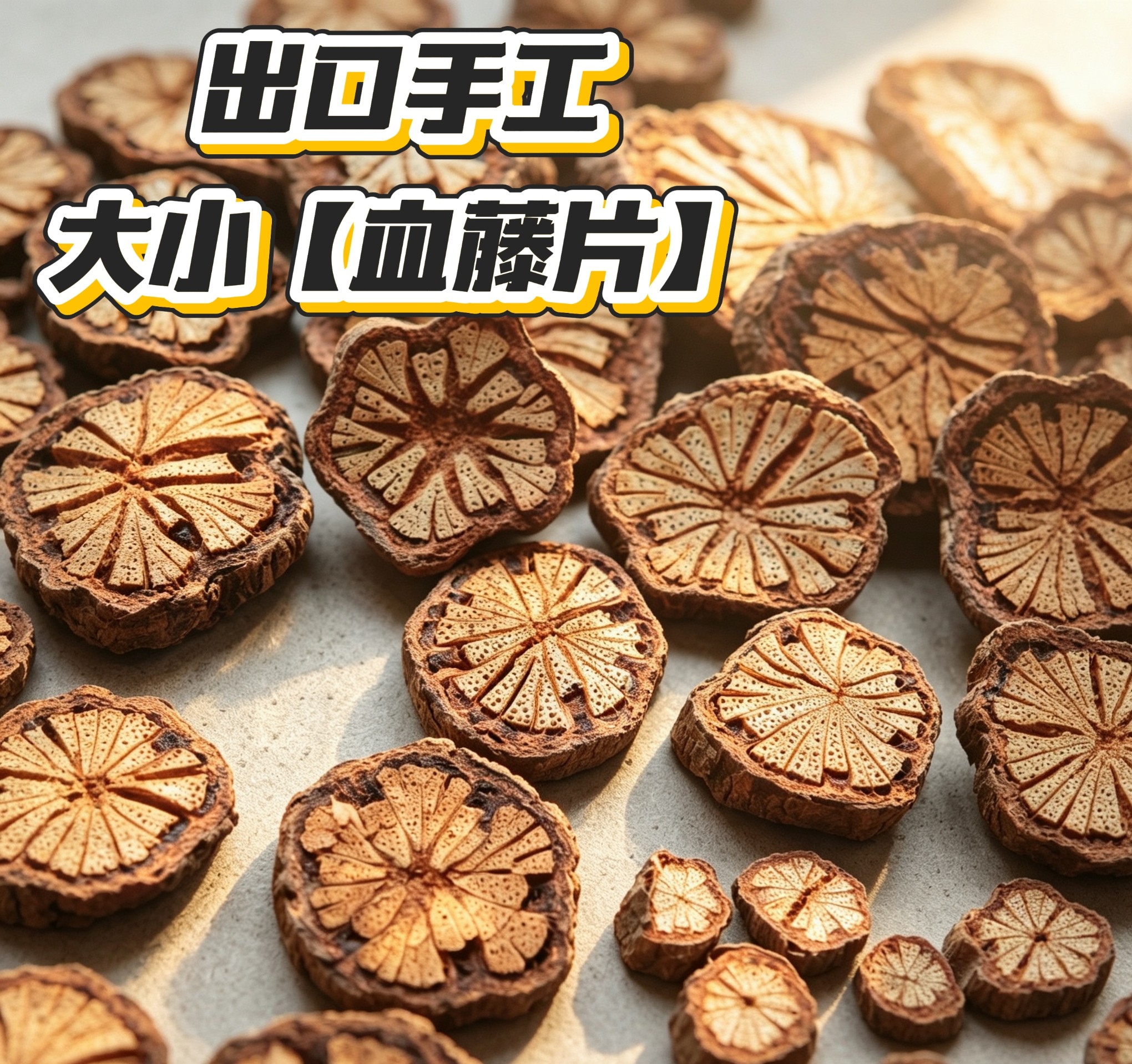 天然血藤花木片手工幼儿园diy手工装饰干果材料中药手工diy干花