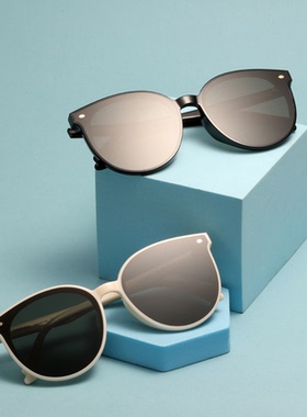 爱与光女款圆形平面镜框尼龙高清镜片DIY镜腿私人礼盒定制AL088