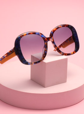 爱与光中性多边粗框进口板材时尚太阳镜潮流拼色风格ESSAOUIRA02