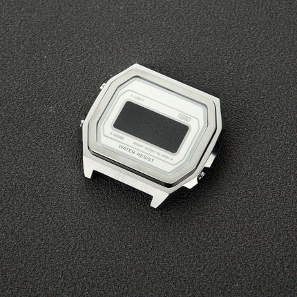 适用卡西欧A158/F91/A159小方块改装金属表壳表带精钢不锈钢表壳