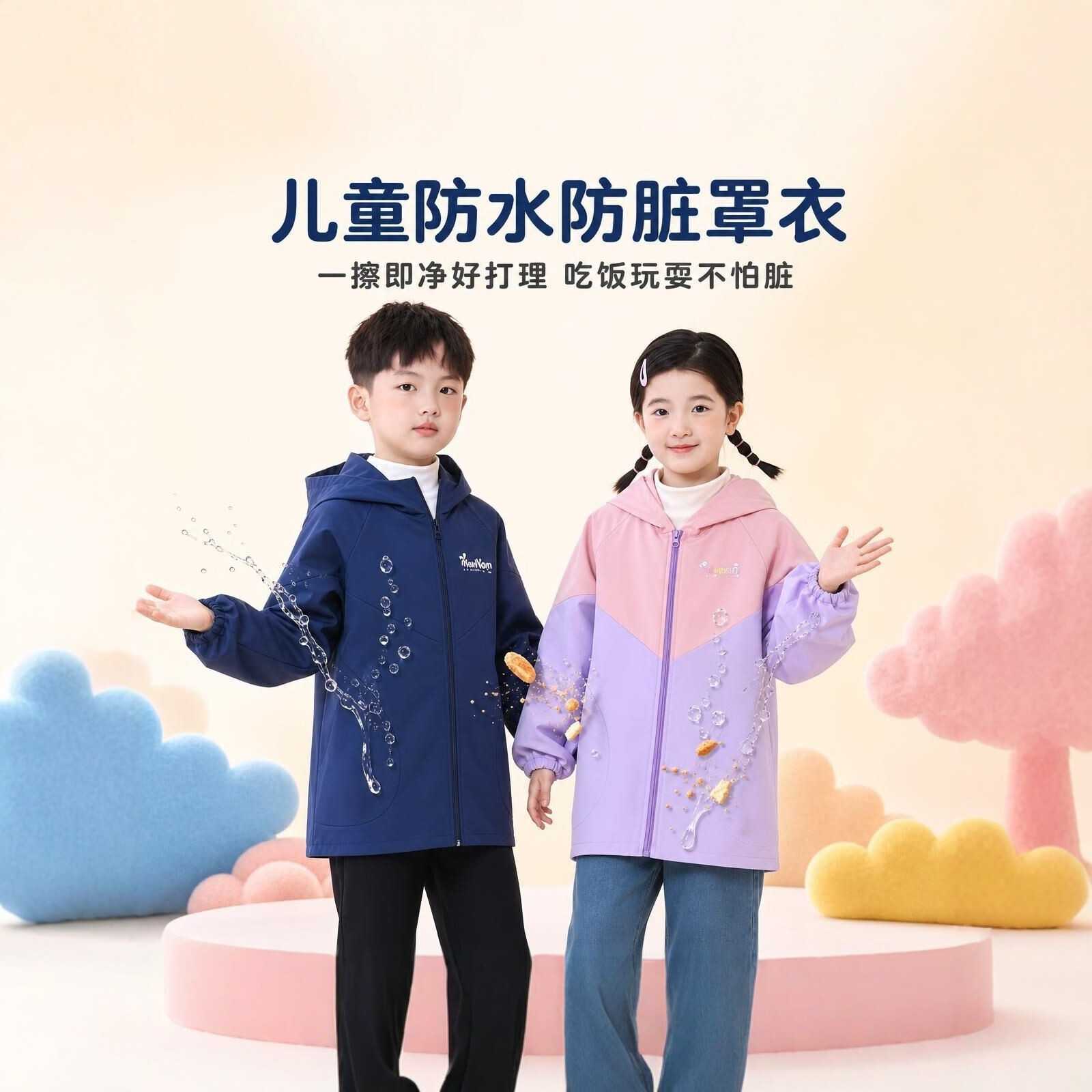 儿童防水防脏罩衣|宝宝吃饭画画