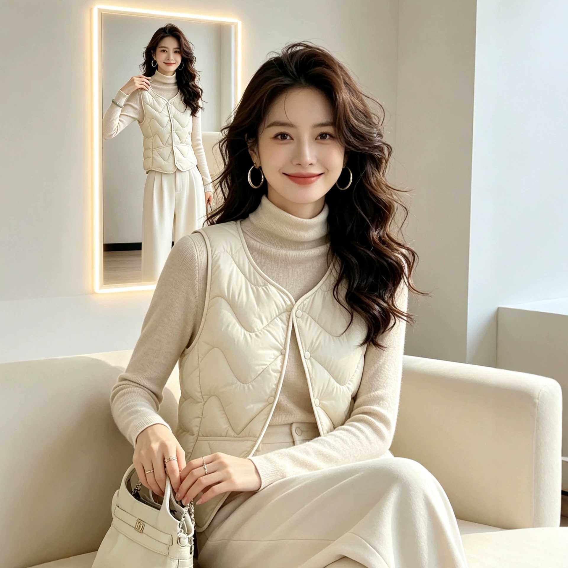 2026加厚保暖羽绒棉女马甲|加绒