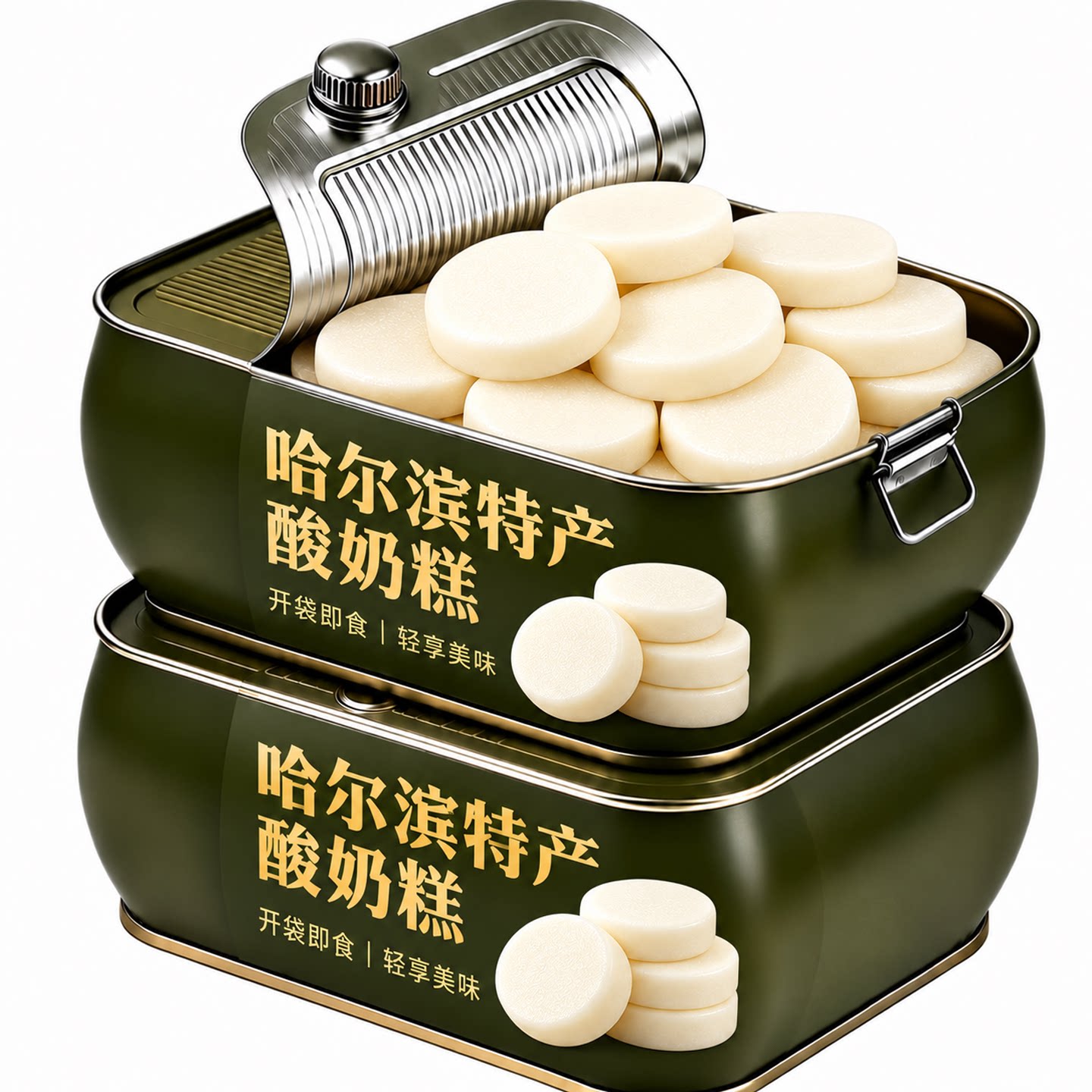 哈尔滨酸奶糕东北特产手工内蒙古奶酪疙瘩糕点地方小吃点年货食品