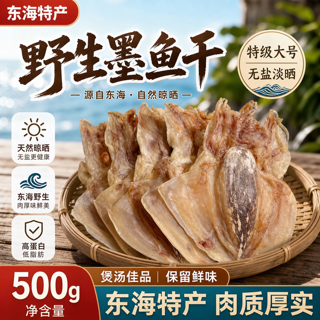 2026年舟山墨鱼干干货特级优质