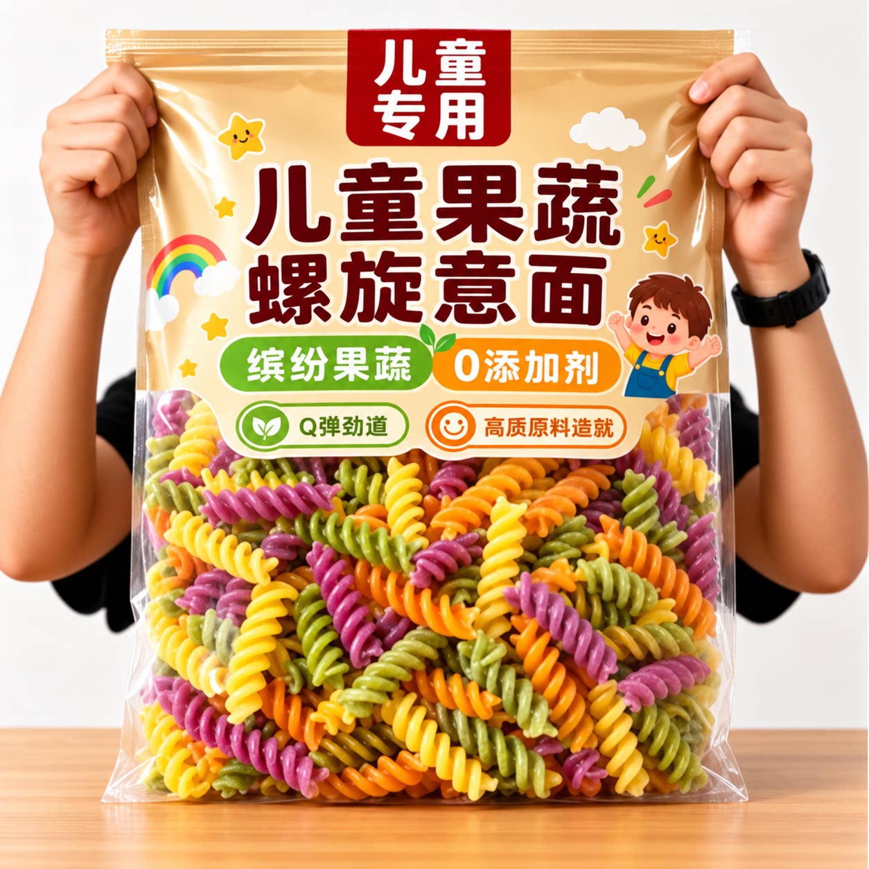 儿童意大利果蔬螺旋意面条奶油番茄肉酱官方旗舰店宝宝家用无添加图片