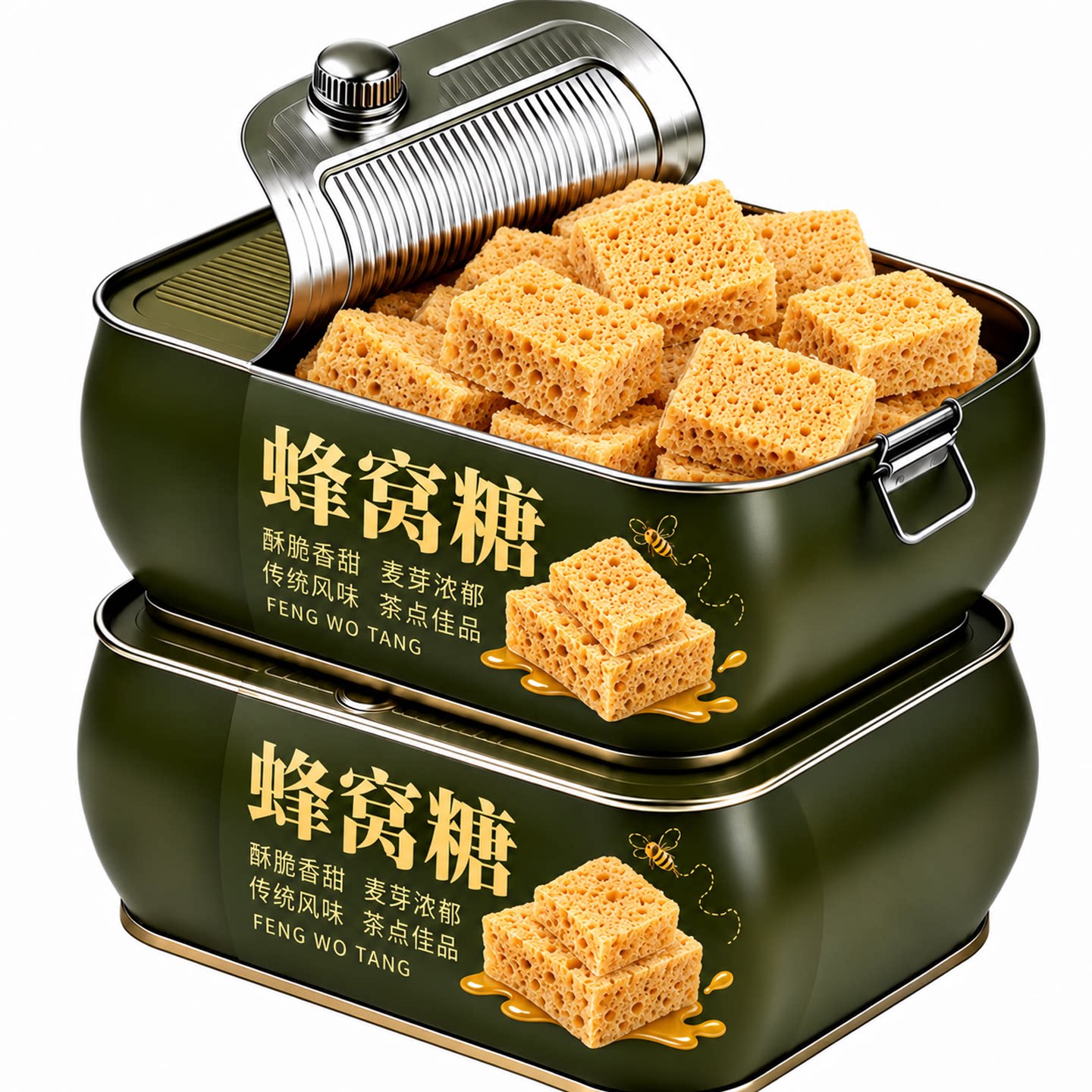 正宗蜂窝糖麦芽糖纯手工饴糖蜂蜜酥糖芝麻糖瓜80后怀旧年货零食