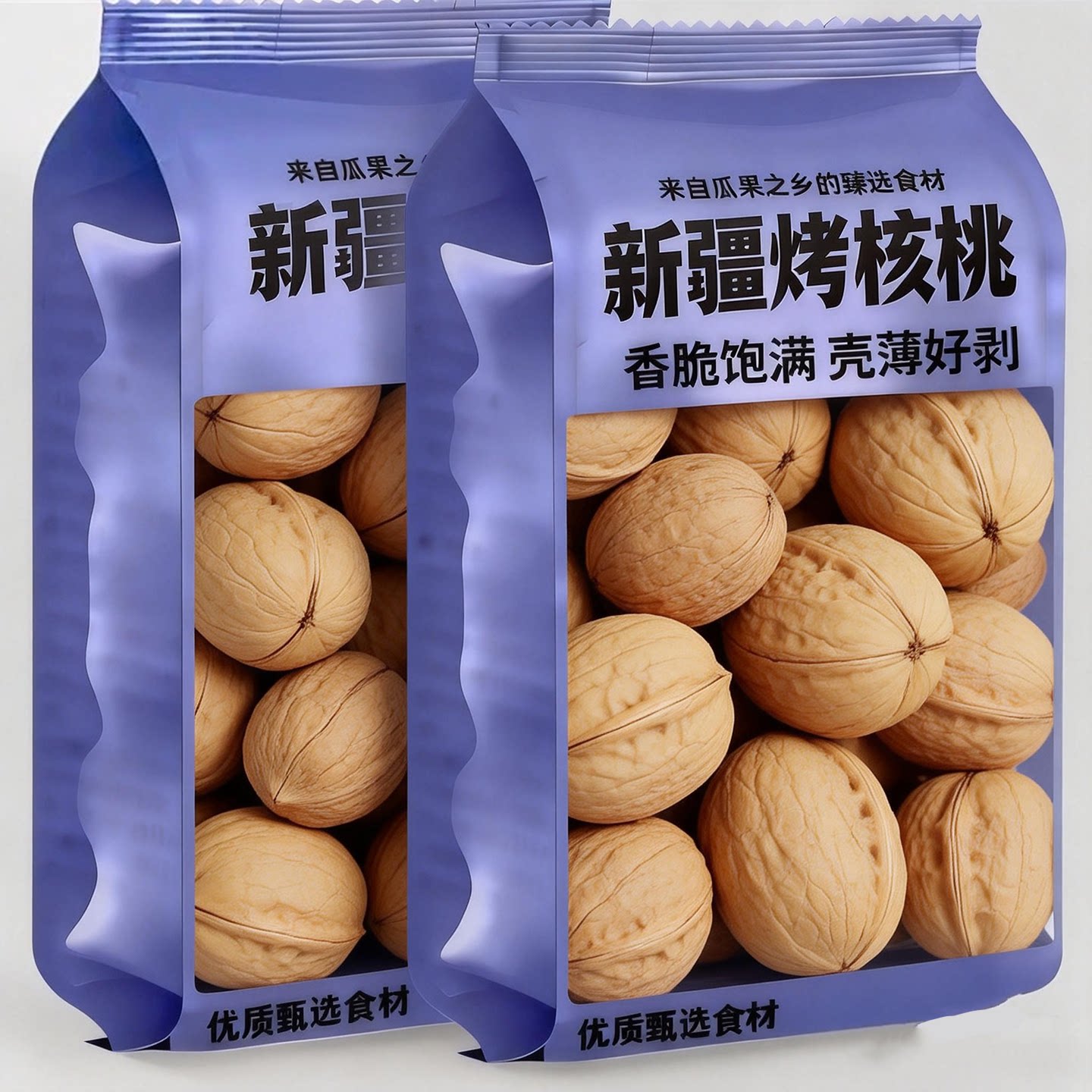 特级品手剥烤核桃2025新货疆纸皮烤核桃官方旗舰店五香椒盐味坚果