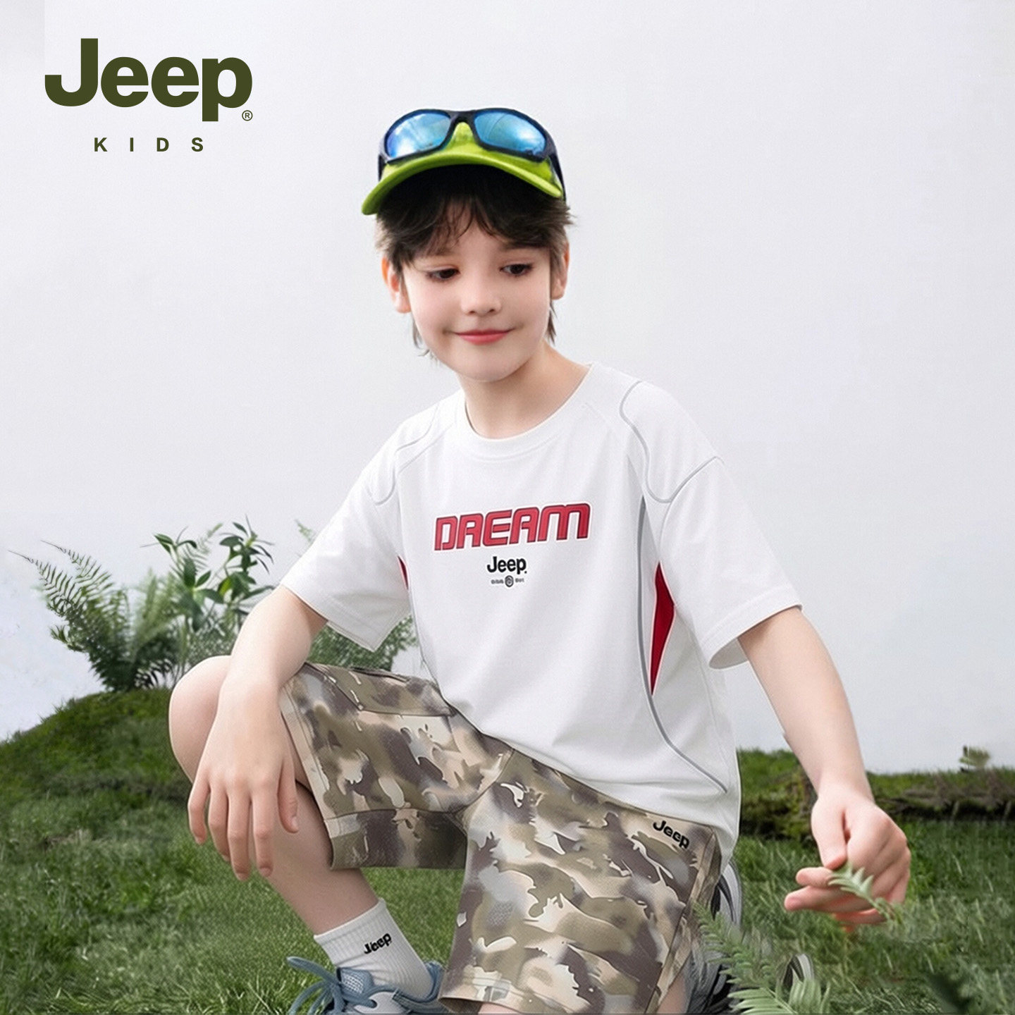 Jeep吉普童装男童夏套装