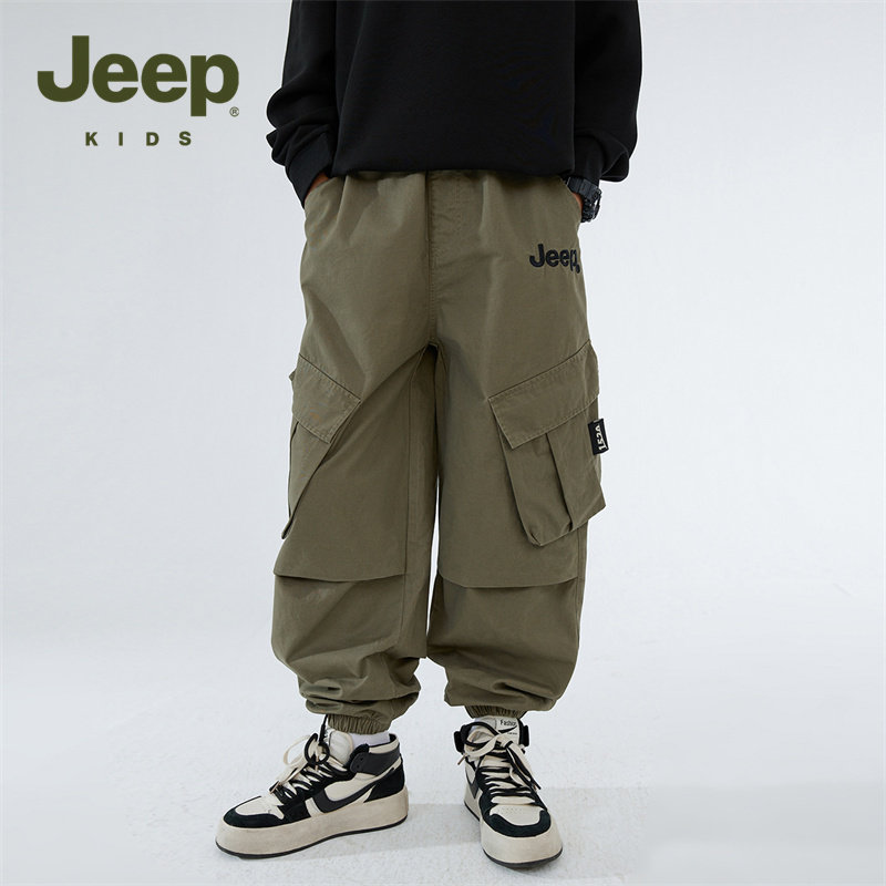 Jeep吉普童装男童酷帅工装裤子