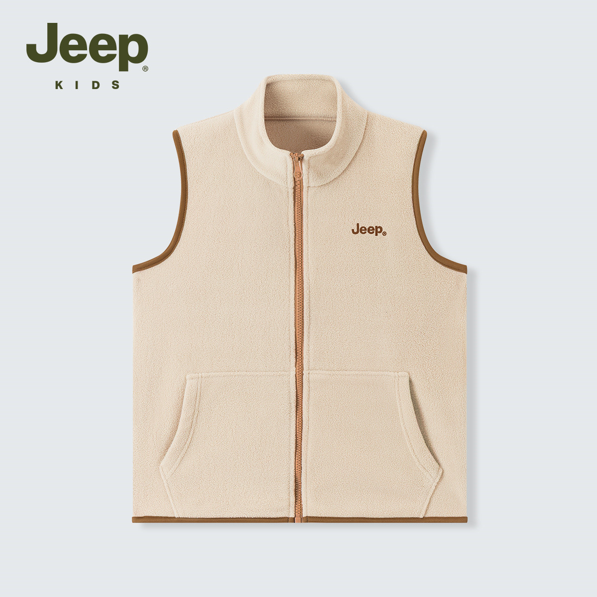 Jeep吉普童装男童拼色马甲