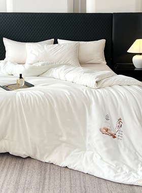 匠心传统纯手工订花提花蚕丝被桑蚕丝被秋冬被加厚保暖被子