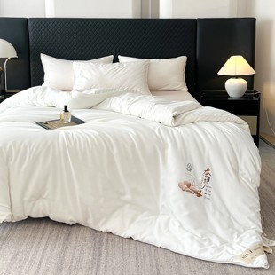 匠心传统纯手工订花提花蚕丝被桑蚕丝被秋冬被加厚保暖被子